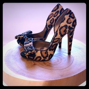 Sam Edelman Leopard Heels 6